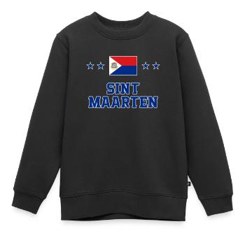 Sint Maarten - Kinder Premium Organic Sweatshirt - Schwarz - Vorne - AI Model Kid Female (0cm)