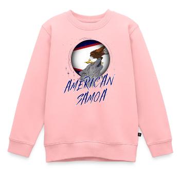Amerikanisch-Samoa - Kinder Premium Organic Sweatshirt - Rosa - Vorne - AI Model Kid Female (0cm)