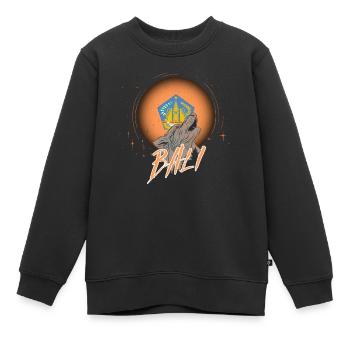 Bali - Sweat Premium enfant bio - noir - Devant - AI Model Kid Female (0cm)