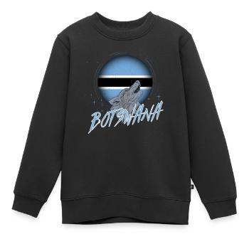 Botswana - Kinder Premium Organic Sweatshirt - Schwarz - Vorne - AI Model Kid Female (0cm)