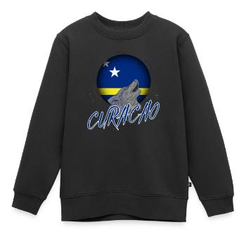 Curaçao - Kinder Premium Organic Sweatshirt - Schwarz - Vorne - AI Model Kid Female (0cm)