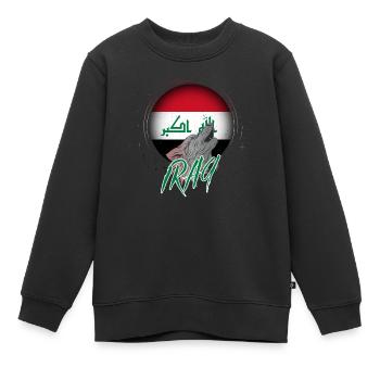 Irak - Kinder Premium Organic Sweatshirt - Schwarz - Vorne - AI Model Kid Female (0cm)