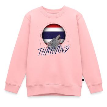 Thailand - Kinder Premium Organic Sweatshirt - Rosa - Vorne - AI Model Kid Female (0cm)