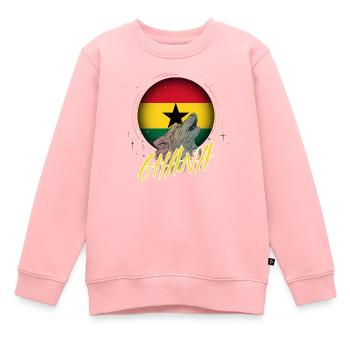 Ghana - Kinder Premium Organic Sweatshirt - Rosa - Vorne - AI Model Kid Female (0cm)