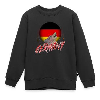Deutschland - Kinder Premium Organic Sweatshirt - Schwarz - Vorne - AI Model Kid Female (0cm)