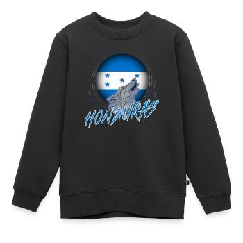 Honduras - Sweat Premium enfant bio - noir - Devant - AI Model Kid Female (0cm)
