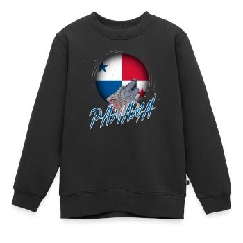 Panama - Kinder Premium Organic Sweatshirt - Schwarz - Vorne - AI Model Kid Female (0cm)