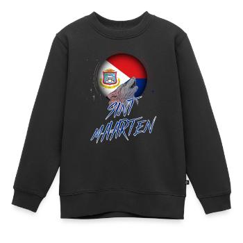 Sint Maarten - Kinder Premium Organic Sweatshirt - Schwarz - Vorne - AI Model Kid Female (0cm)