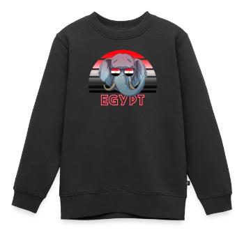 Ägypten - Kinder Premium Organic Sweatshirt - Schwarz - Vorne - AI Model Kid Female (0cm)