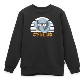 Zypern - Kinder Premium Organic Sweatshirt - Schwarz - Vorne - AI Model Kid Female (0cm)