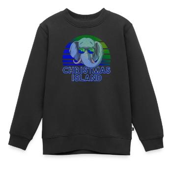 Weihnachtsinsel - Kinder Premium Organic Sweatshirt - Schwarz - Vorne - AI Model Kid Female (0cm)