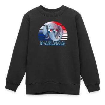 Panama - Kinder Premium Organic Sweatshirt - Schwarz - Vorne - AI Model Kid Female (0cm)