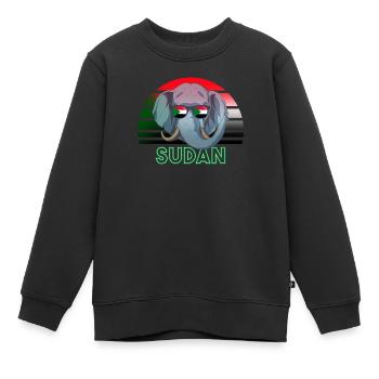 Soudan - Sweat Premium enfant bio - noir - Devant - AI Model Kid Female (0cm)
