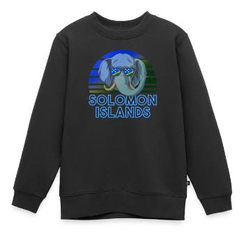 Salomon (Îles) - Sweat Premium enfant bio - noir - Devant - AI Model Kid Female (0cm)