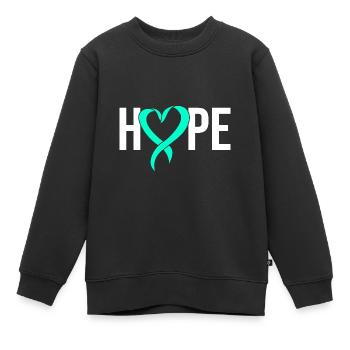 Pcos-Bewusstsein - Kinder Premium Organic Sweatshirt - Schwarz - Vorne - AI Model Kid Female (0cm)