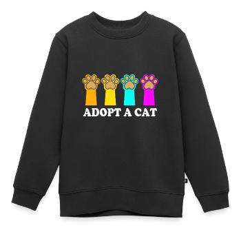 Sauvetage des animaux Droits des animaux Refuge pour animaux de sauvetage des animaux - Sweat Premium enfant bio - noir - Devant - AI Model Kid Female (0cm)