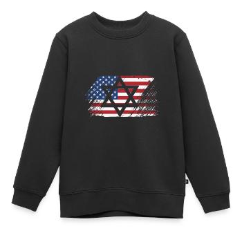 Chanukkah - Kinder Premium Organic Sweatshirt - Schwarz - Vorne - AI Model Kid Female (0cm)