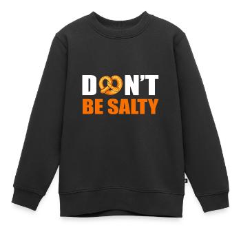 Brezel - Kinder Premium Organic Sweatshirt - Schwarz - Vorne - AI Model Kid Female (0cm)