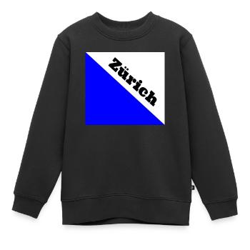 Zürich - Kinder Premium Organic Sweatshirt - Schwarz - Vorne - AI Model Kid Female (0cm)