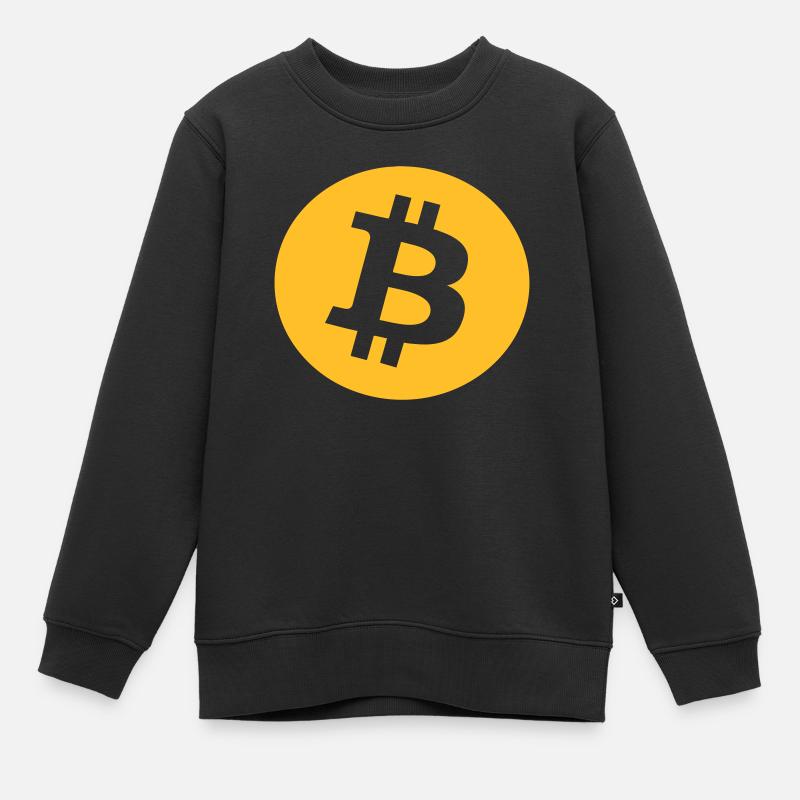bitcoin - Kids Premium Organic Sweatshirt - black