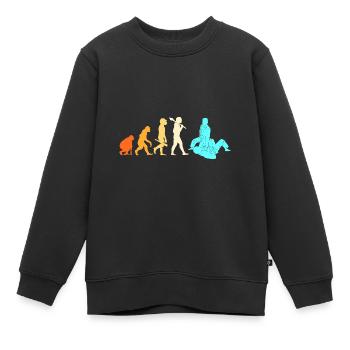 Jiu Jitsu Selbstverteidigung - Kinder Premium Organic Sweatshirt - Schwarz - Vorne - AI Model Kid Female (0cm)
