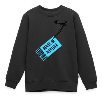 Fait dans le T-shirt Autriche - Sweat Premium enfant bio - noir - Devant - AI Model Kid Female (0cm)