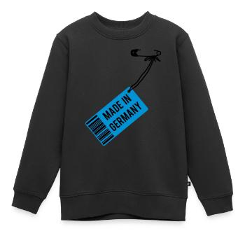 Fabriqué en Allemagne - Sweat Premium enfant bio - noir - Devant - AI Model Kid Female (0cm)