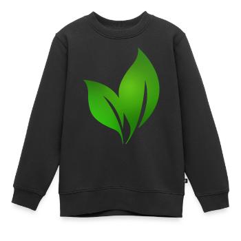 Blatt 3 - Kinder Premium Organic Sweatshirt - Schwarz - Vorne - AI Model Kid Female (0cm)