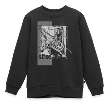 achterbahn - Kinder Premium Organic Sweatshirt - Schwarz - Vorne - AI Model Kid Female (0cm)