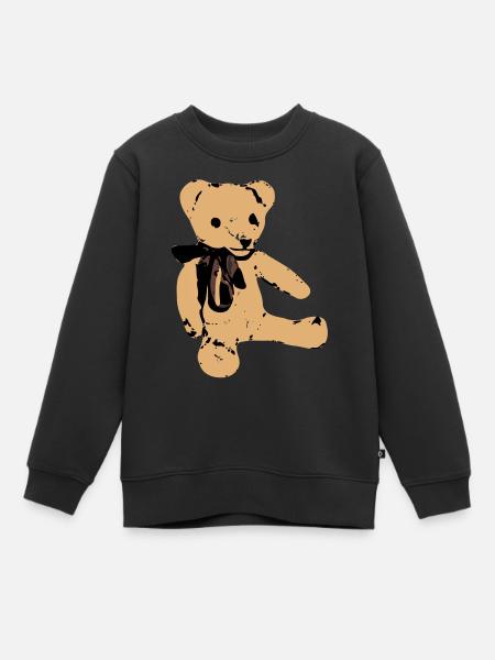 Teddy Bear - Sweat Premium enfant bio - noir