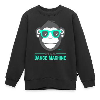 Official Dance Machine - Kinder Premium Organic Sweatshirt - Schwarz - Vorne - AI Model Kid Female (0cm)
