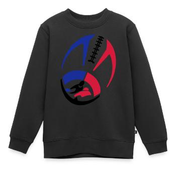 Shirt Ball - Kinder Premium Organic Sweatshirt - Schwarz - Vorne - AI Model Kid Female (0cm)