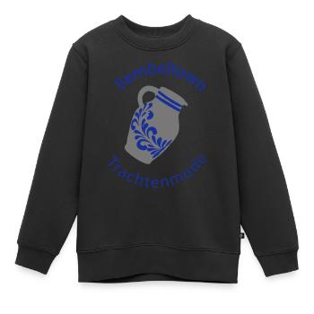 Bembeltown Trachtenmode Frankfurter Trachten - Kinder Premium Organic Sweatshirt - Schwarz - Vorne - AI Model Kid Female (0cm)