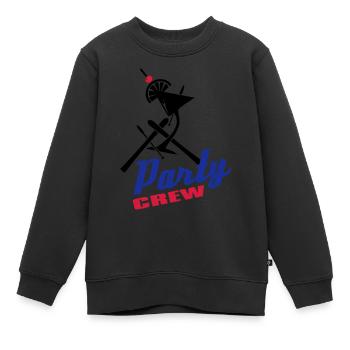 apres_ski_party_crew_3c - Kinder Premium Organic Sweatshirt - Schwarz - Vorne - AI Model Kid Female (0cm)