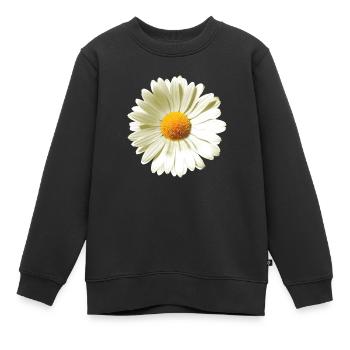 Marguerites | Le pouvoir des fleurs de marguerite - Sweat Premium enfant bio - noir - Devant - AI Model Kid Female (0cm)