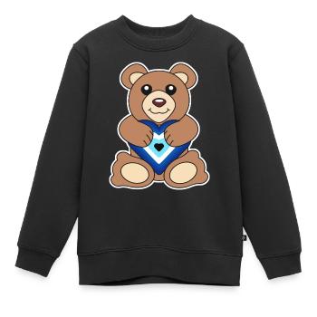 Nazar - Kinder Premium Organic Sweatshirt - Schwarz - Vorne - AI Model Kid Female (0cm)
