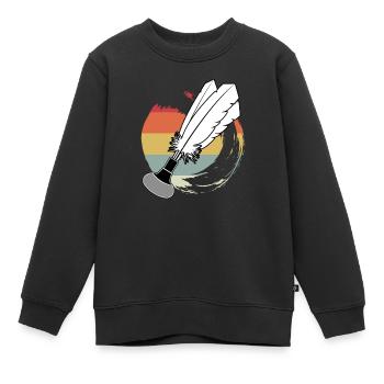 Indiaca Volleyball Vintage Amérique du Sud - Sweat Premium enfant bio - noir - Devant - AI Model Kid Female (0cm)