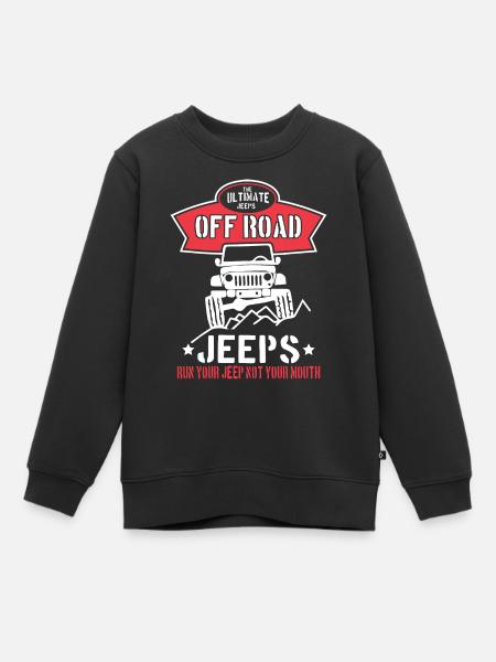 Off Road Jeep1 - Sweat Premium enfant bio - noir