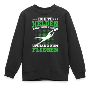 Fußball Torwart Fußballspieler Torhüter - Kinder Premium Organic Sweatshirt - Schwarz - Vorne - AI Model Kid Female (0cm)