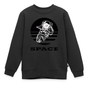 Astronaute - Sweat Premium enfant bio - noir - Devant - AI Model Kid Female (0cm)