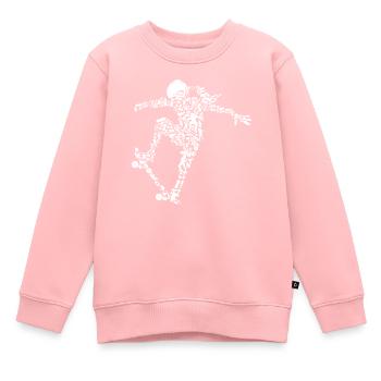 Skater Girl Skateboard Stunt Geschenk Mädchen - Kinder Premium Organic Sweatshirt - Rosa - Vorne - AI Model Kid Female (0cm)