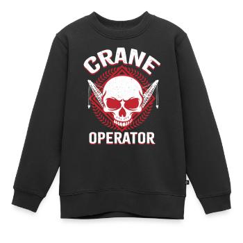 Grutier grutier - Sweat Premium enfant bio - noir - Devant - AI Model Kid Female (0cm)