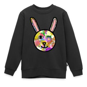 Der Osterhase - Kinder Premium Organic Sweatshirt - Schwarz - Vorne - AI Model Kid Female (0cm)
