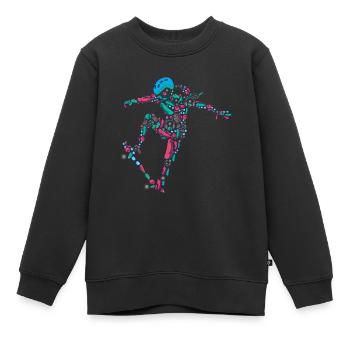 Skater Girl Skateboard Stunt Mädchen - Kinder Premium Organic Sweatshirt - Schwarz - Vorne - AI Model Kid Female (0cm)