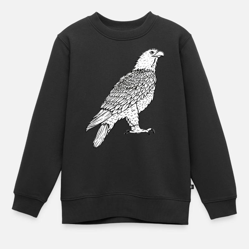 Adler - Sweat Premium enfant bio - noir