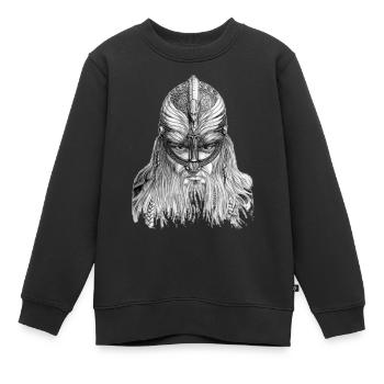 Vikinger 2 - Sweat Premium enfant bio - noir - Devant - AI Model Kid Female (0cm)