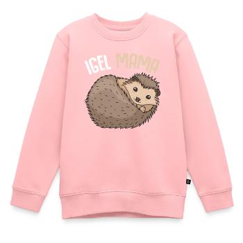 Igel Mama Mutter Muttertag Damen - Kinder Premium Organic Sweatshirt - Rosa - Vorne - AI Model Kid Female (0cm)