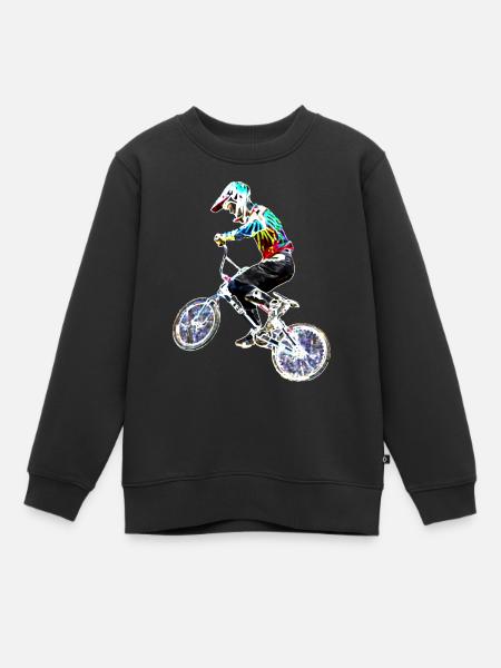 bmx racing - Kinder Premium Organic Sweatshirt - Schwarz
