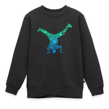 Breakdance Breakdancer Breakdancing - Sweat Premium enfant bio - noir - Devant - AI Model Kid Female (0cm)