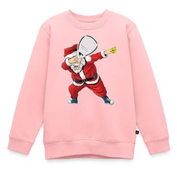 Padel Weihnachtsmann Babbo Natale Padelista - Kinder Premium Organic Sweatshirt - Rosa - Vorne - AI Model Kid Female (0cm)